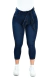 Calça Jeans Feminina - Capri Cinto Faixa Removível