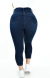 Calça Jeans Feminina - Capri Cinto Faixa Removível
