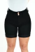 Shorts Jeans Feminino - Meia Coxa 2 Botões Preto na internet