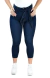 Calça Jeans Feminina - Capri Cinto Faixa Removível - loja online