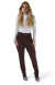 CALÇA JEANS FEMININA - RETA ELEGANCE COFFEE - loja online