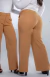 CALÇA FEMININA ALFAIATARIA CINTURA ALTA - CAMEL - loja online