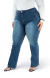 CALÇA JEANS FEMININA - WIDE LEG ELEGANCE SAFIRA - comprar online