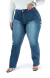 CALÇA JEANS FEMININA - WIDE LEG ELEGANCE SAFIRA - BEIDÊ