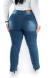 CALÇA JEANS FEMININA - WIDE LEG ELEGANCE SAFIRA na internet