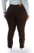 CALÇA JEANS FEMININA - RETA ELEGANCE COFFEE - comprar online
