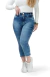 CALÇA JEANS FEMININA - CAPRI MODELADORA BARRA DESFIADA MALDIVAS - comprar online