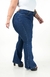 CALÇA JEANS PLUS SIZE - FLARE BLUE BOTÕES FORRADOS - loja online