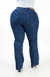 CALÇA JEANS PLUS SIZE - FLARE BLUE BOTÕES FORRADOS - BEIDÊ
