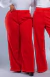 CALÇA FEMININA ALFAIATARIA CINTURA ALTA - VERMELHO INTENSO - BEIDÊ