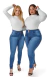 CALÇA JEANS FEMININA - SKINNY TRIMODELADORA SKY na internet