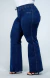 CALÇA JEANS PLUS SIZE - WIDE LEG CINTURA ELÁSTICA POWER - comprar online