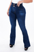 CALÇA JEANS FEMININA - FLARE CINTURA ELÁSTICA