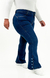 CALÇA JEANS PLUS SIZE - FLARE PARA BAIXINHAS BOTÕES FORRADOS - comprar online