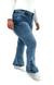 CALÇA JEANS PLUS SIZE PARA BAIXINHAS - FLARE LAZULLI BOTÕES FORRADOS - comprar online