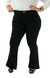 CALÇA JEANS PARA BAIXINHAS PLUS SIZE - FLARE PRETA INTENSE - comprar online