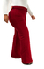 CALÇA JEANS PLUS SIZE - WIDE LEG VERMELHO INTENSO - comprar online