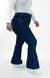 CALÇA JEANS FLARE PARA BAIXINHAS PLUS SIZE - ESSENCIAL na internet