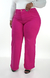 CALÇA JEANS PLUS SIZE - WIDE LEG ROSA PINK na internet