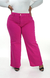 CALÇA JEANS PLUS SIZE - WIDE LEG ROSA PINK - BEIDÊ