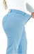 CALÇA JEANS PLUS SIZE - WIDE LEG AZUL BEBÊ - loja online