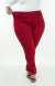 CALÇA JEANS PLUS SIZE - SKINNY VERMELHO INTENSO - loja online