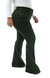 CALÇA JEANS FEMININA - FLARE VERDE MILITAR - loja online