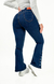 CALÇA JEANS FEMININA - FLARE PARA BAIXINHAS BOTÕES FORRADOS - loja online