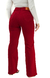 CALÇA JEANS FEMININA - WIDE LEG VERMELHO INTENSO
