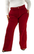 CALÇA JEANS PLUS SIZE - WIDE LEG VERMELHO INTENSO