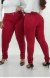 CALÇA JEANS PLUS SIZE - SKINNY VERMELHO INTENSO