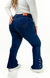 CALÇA JEANS PLUS SIZE - FLARE PARA BAIXINHAS BOTÕES FORRADOS