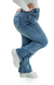 CALÇA JEANS PLUS SIZE PARA BAIXINHAS - FLARE LAZULLI BOTÕES FORRADOS