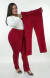 CALÇA JEANS PLUS SIZE - SKINNY VERMELHO INTENSO - comprar online