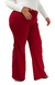 CALÇA JEANS PLUS SIZE - WIDE LEG VERMELHO INTENSO - comprar online