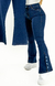 CALÇA JEANS FEMININA - FLARE PARA BAIXINHAS BOTÕES FORRADOS na internet