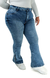 CALÇA JEANS PLUS SIZE PARA BAIXINHAS - FLARE LAZULLI BOTÕES FORRADOS na internet