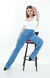 CALÇA JEANS FEMININA - WIDE LEG ELASTANO PISCINE na internet