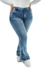 CALÇA JEANS PLUS SIZE PARA BAIXINHAS - FLARE LAZULLI BOTÕES FORRADOS - loja online