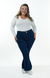 CALÇA JEANS FLARE PARA BAIXINHAS PLUS SIZE - ESSENCIAL - loja online