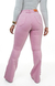 Imagem do CALÇA JEANS FEMININA - FLARE ROSA BEBÊ COM BOTÕES FORRADOS