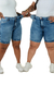 SHORTS JEANS MEIA COXA - MARMORIZADO - BEIDÊ