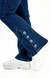 Imagem do CALÇA JEANS FEMININA - FLARE PARA BAIXINHAS BOTÕES FORRADOS