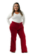 Imagem do CALÇA JEANS PLUS SIZE - WIDE LEG VERMELHO INTENSO
