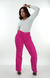CALÇA JEANS FEMININA - WIDE LEG ROSA PINK - comprar online