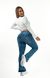 CALÇA JEANS FEMININA - FLARE PARA BAIXINHAS AZURE - BEIDÊ