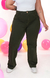 CALÇA FEMININA - WIDE LEG VERDE MILITAR na internet