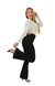CALÇA JEANS PARA BAIXINHAS - FLARE PRETA INTENSE - loja online