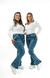 CALÇA JEANS FEMININA - FLARE PARA BAIXINHAS AZURE - loja online