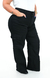 CALÇA JEANS FEMININA - WIDE LEG CARGO PRETA - comprar online